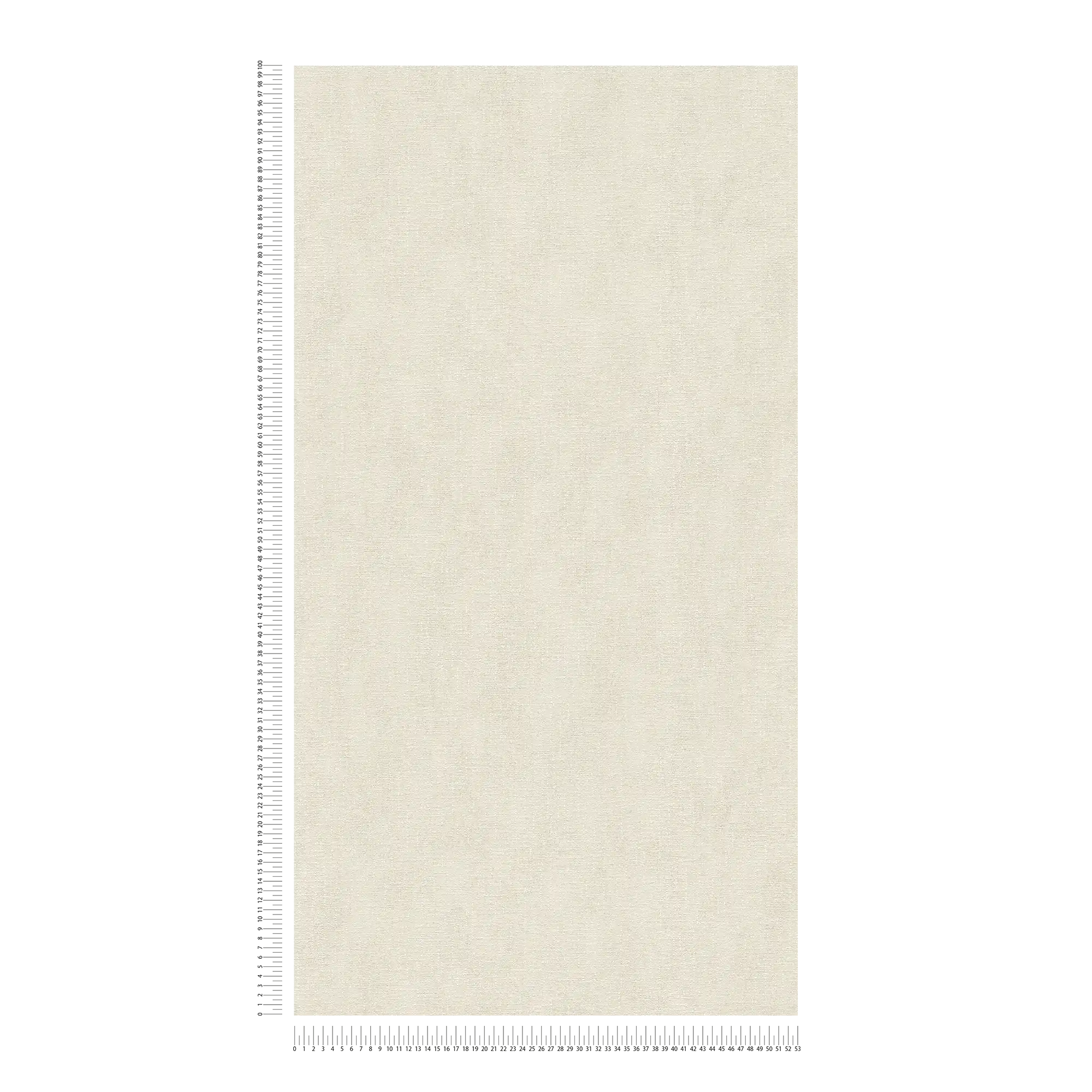             Papier peint blanc crème aspect textile avec finition brillante - Blanc
        