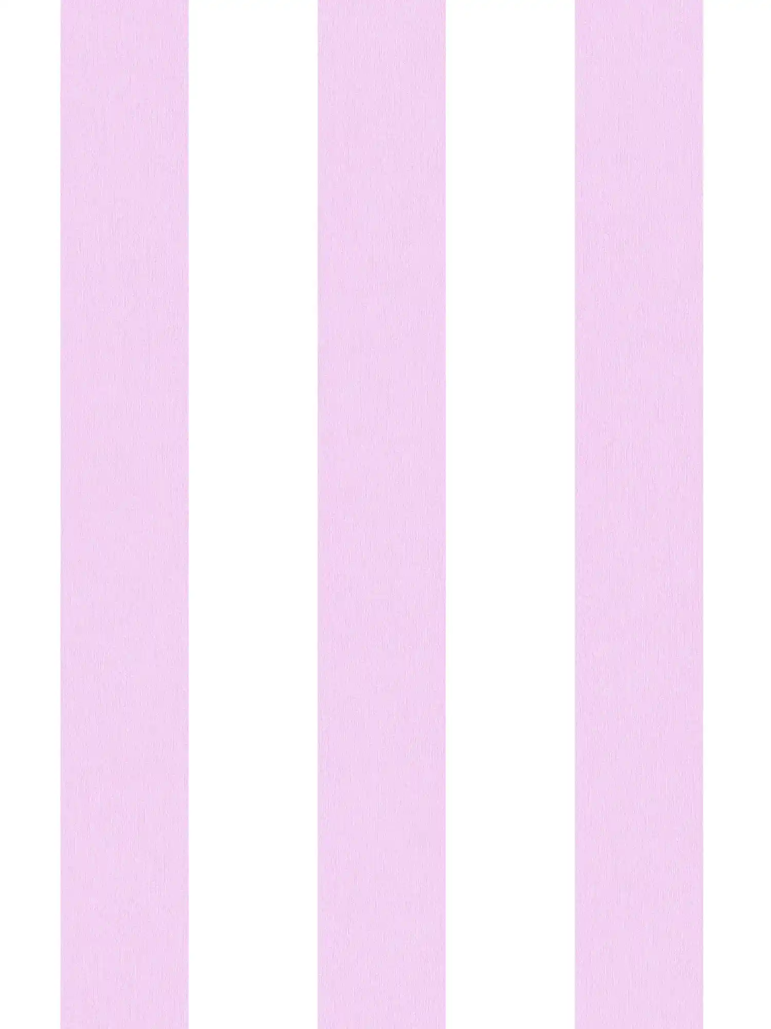 Papier peint chambre enfant fille rayures verticales - rose, blanc
