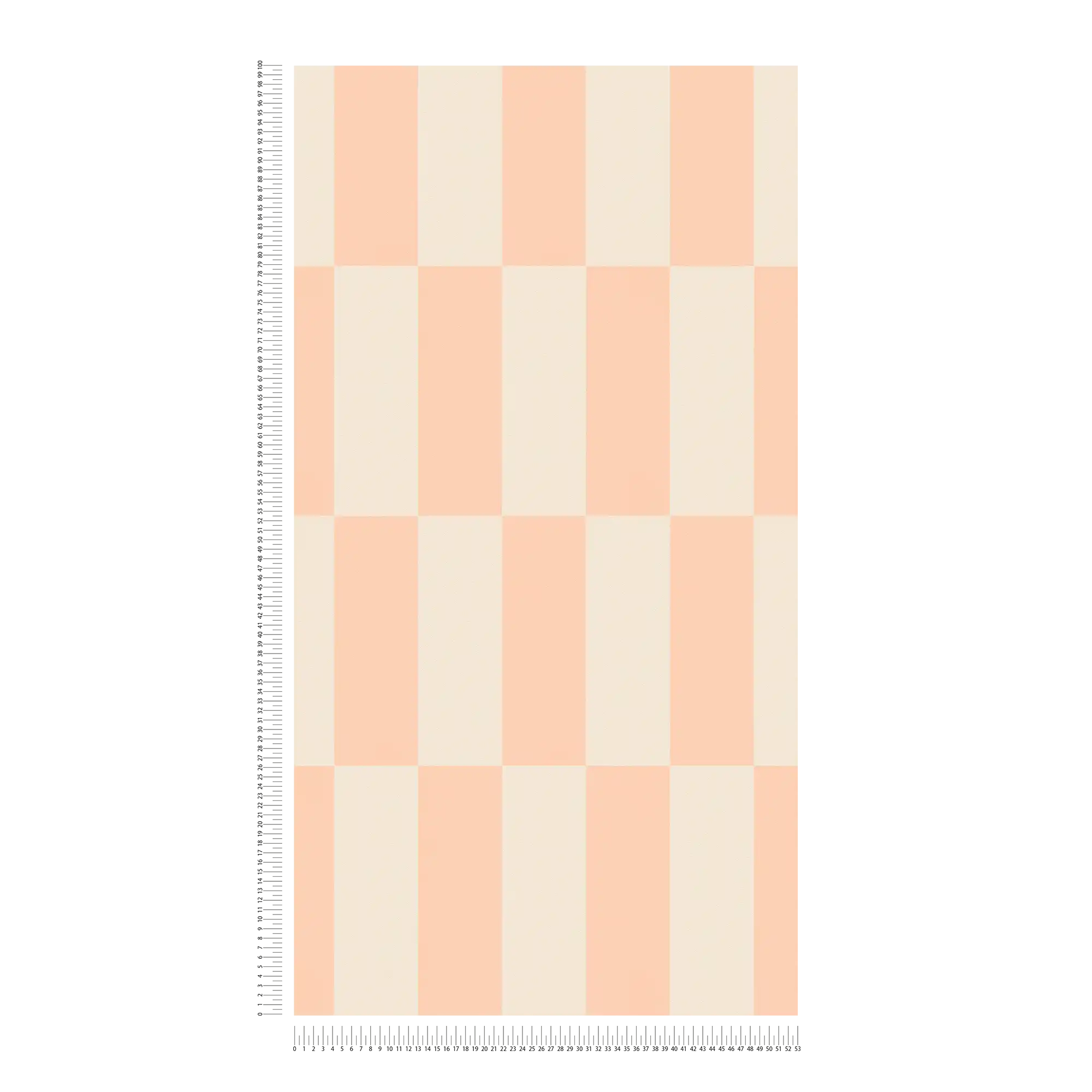             Carta da parati in tessuto non tessuto con motivo grafico a rettangoli - crema, rosa
        