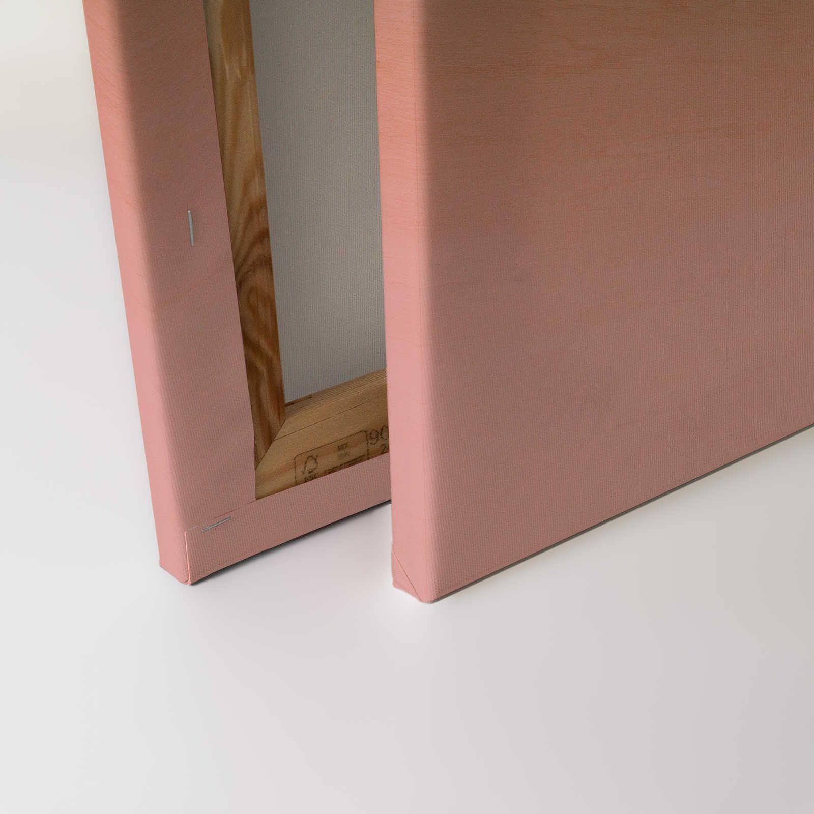             Laboratorio 2 - Pittura su tela Effetto Ombre rosa e venature del legno - 0,90 m x 0,60 m
        
