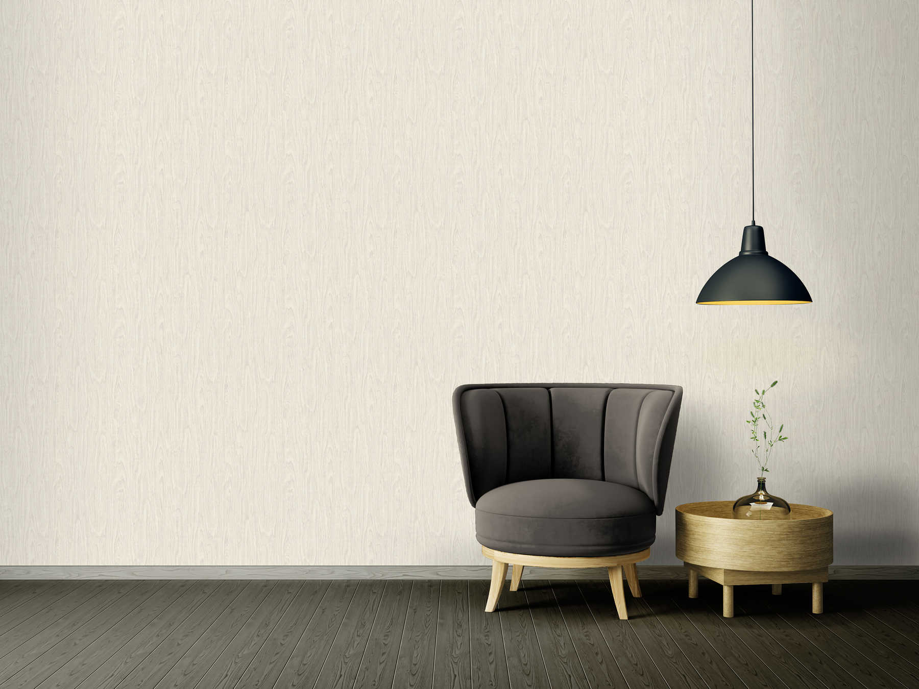             VERSACE Home wallpaper realistic wood look - beige, cream, white
        