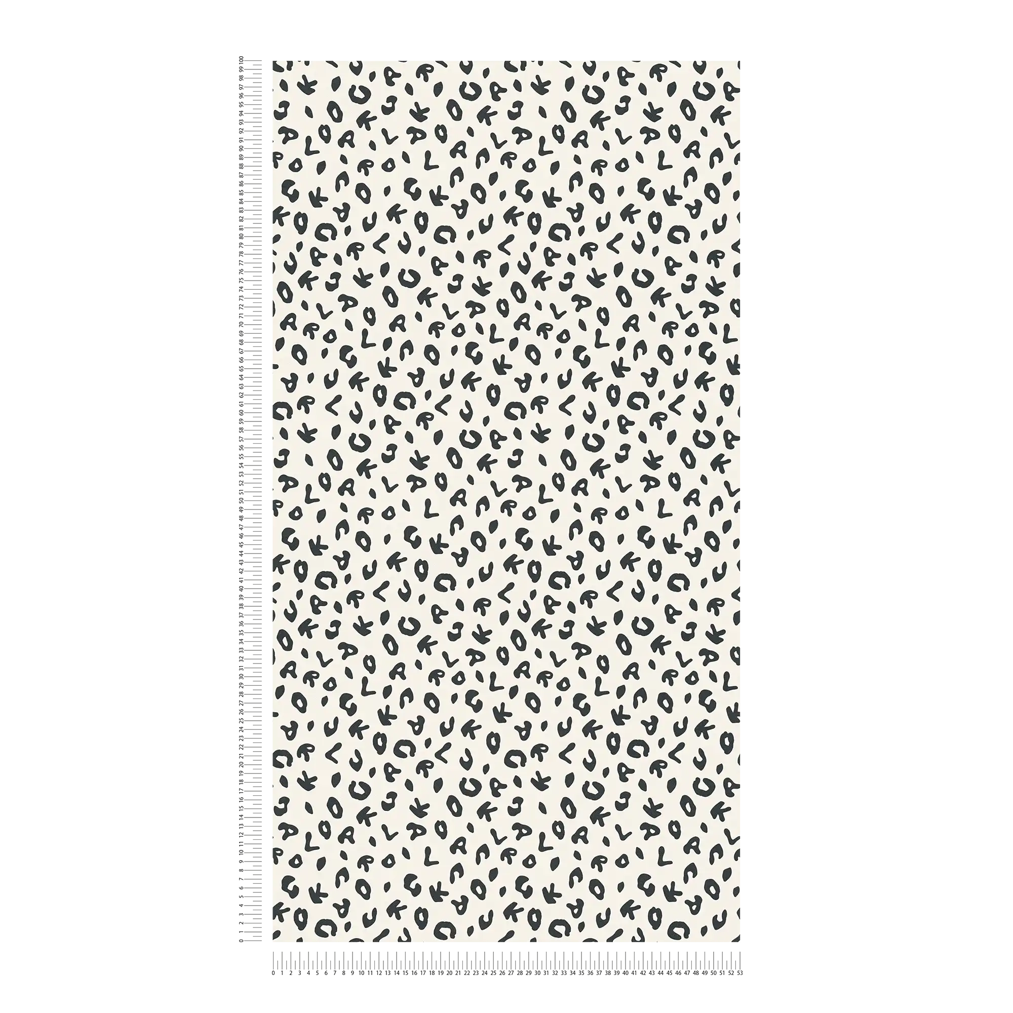             Karl LAGERFELD Papier peint style imprimé léopard - noir, blanc
        