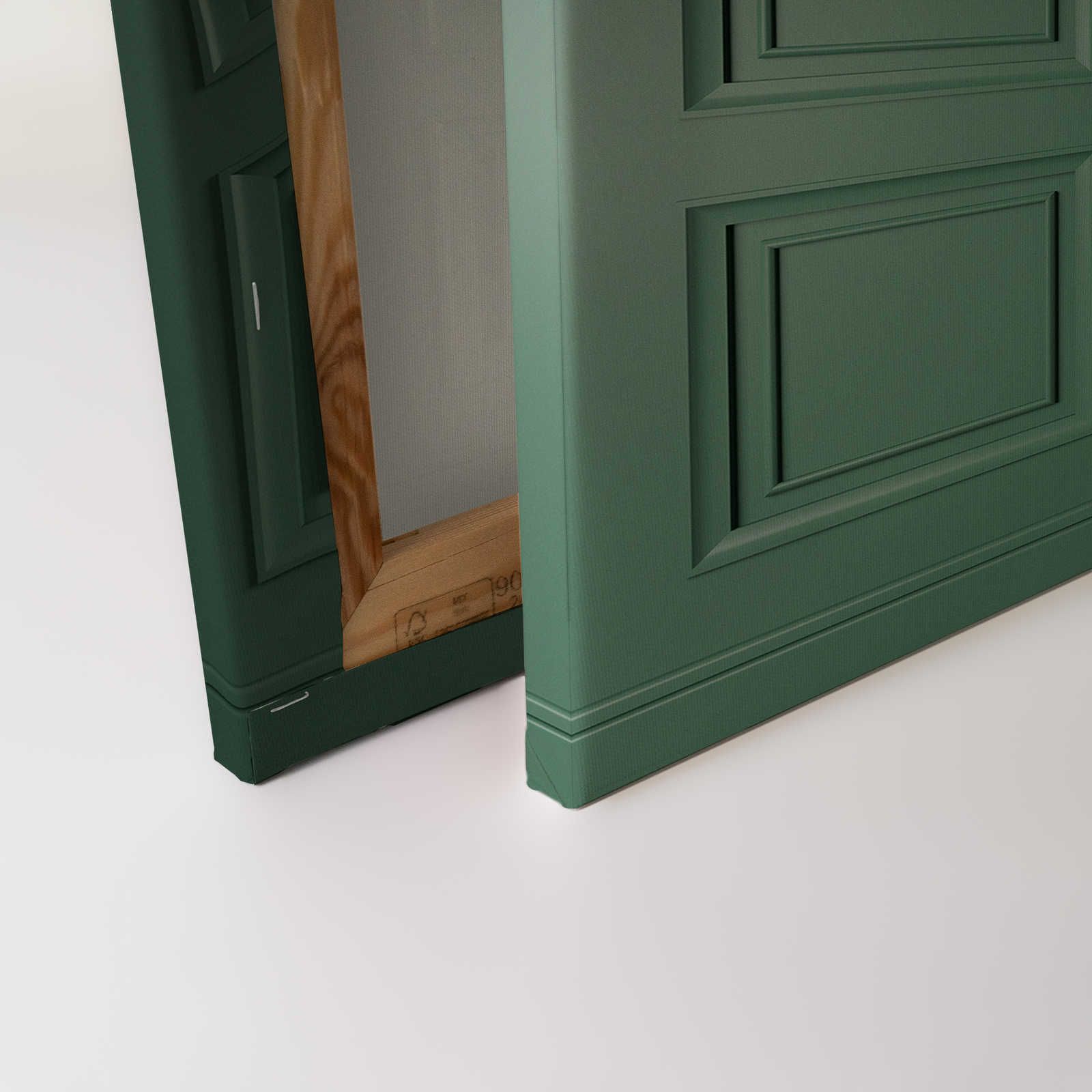             Kensington 1 - 3D Canvas painting wood panelling fir green - 0.90 m x 0.60 m
        