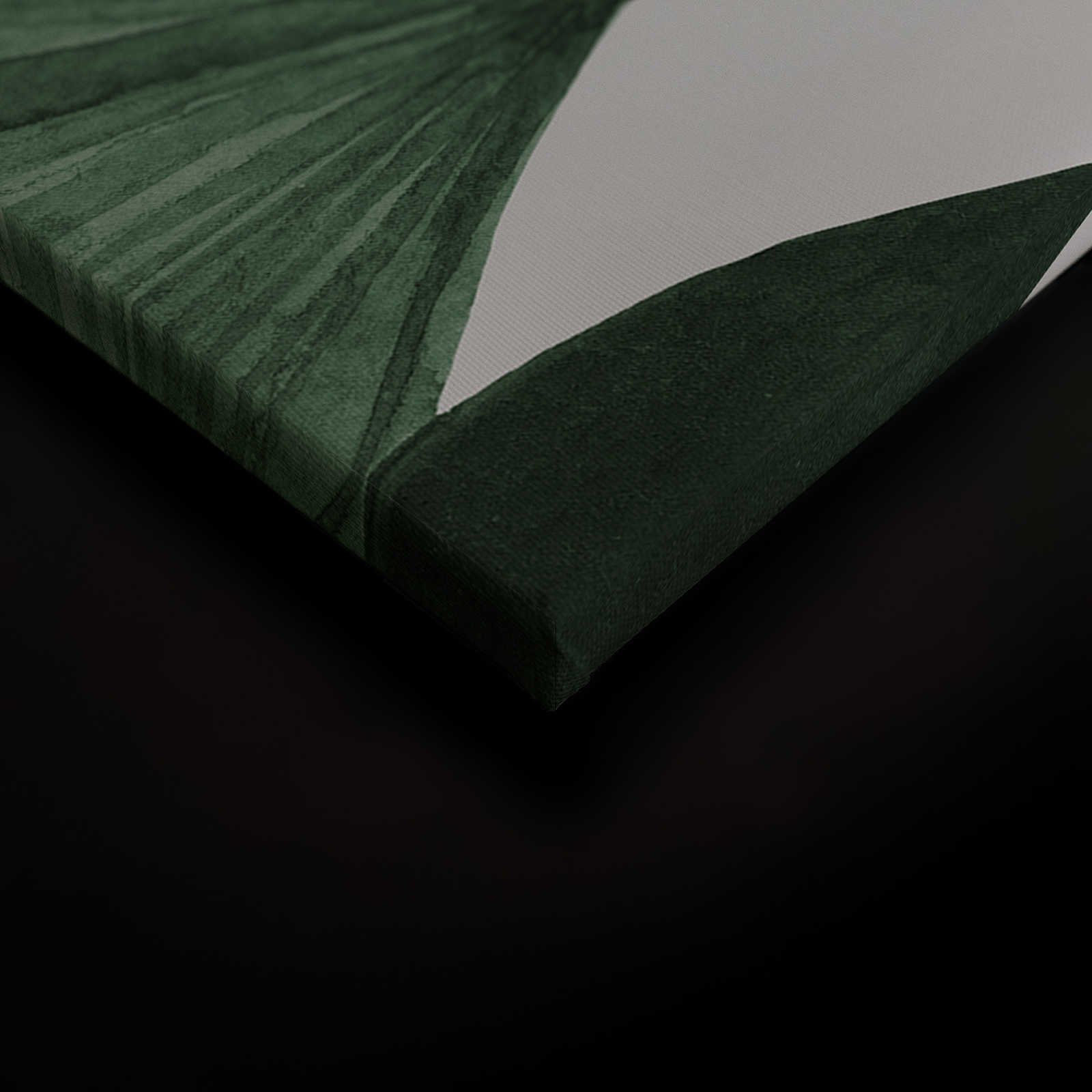             Quadro su tela con grandi foglie di palma a raggiera - 0,90 m x 0,60 m
        