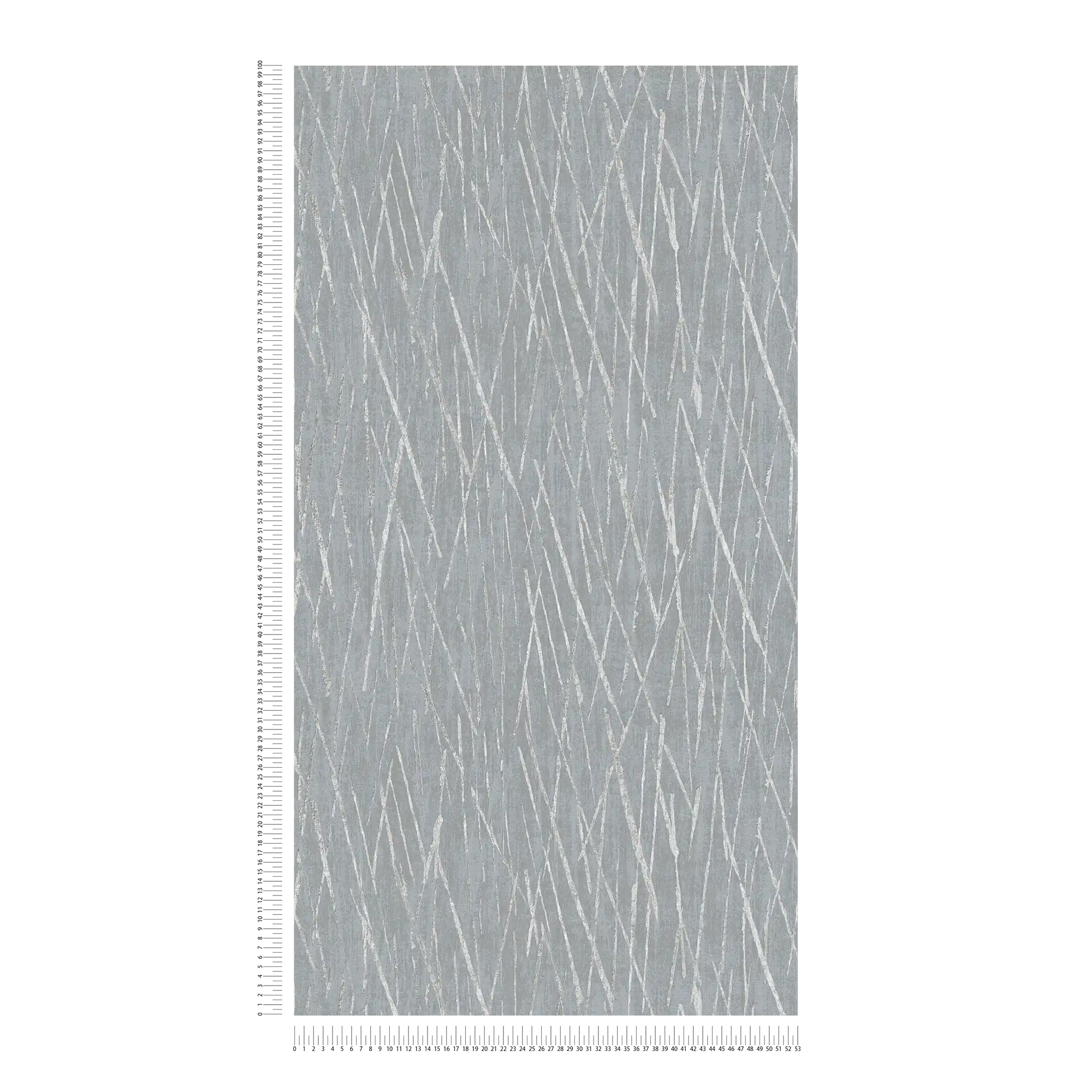             Papel pintado no tejido con diseño de naturaleza y efecto metálico - gris, metálico
        