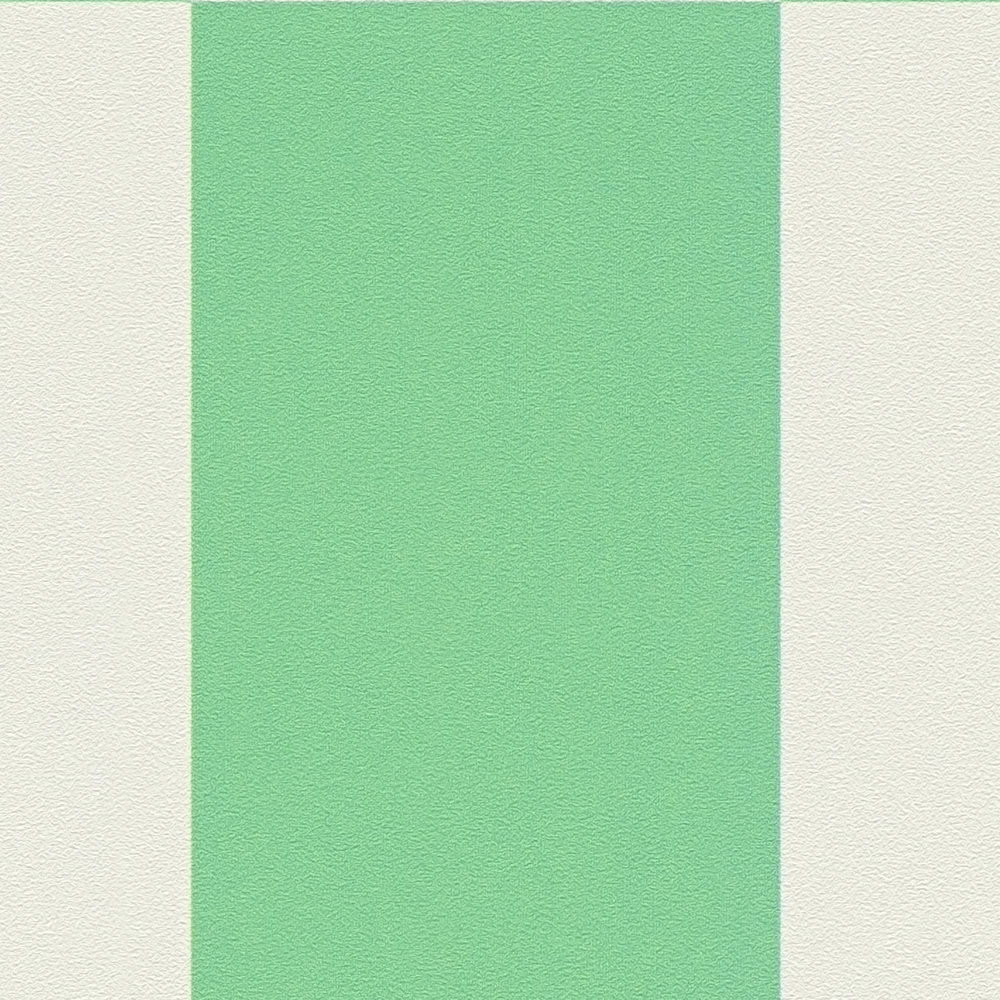             Patroonbehang met vierkantjes grafisch patroon - groen, wit
        