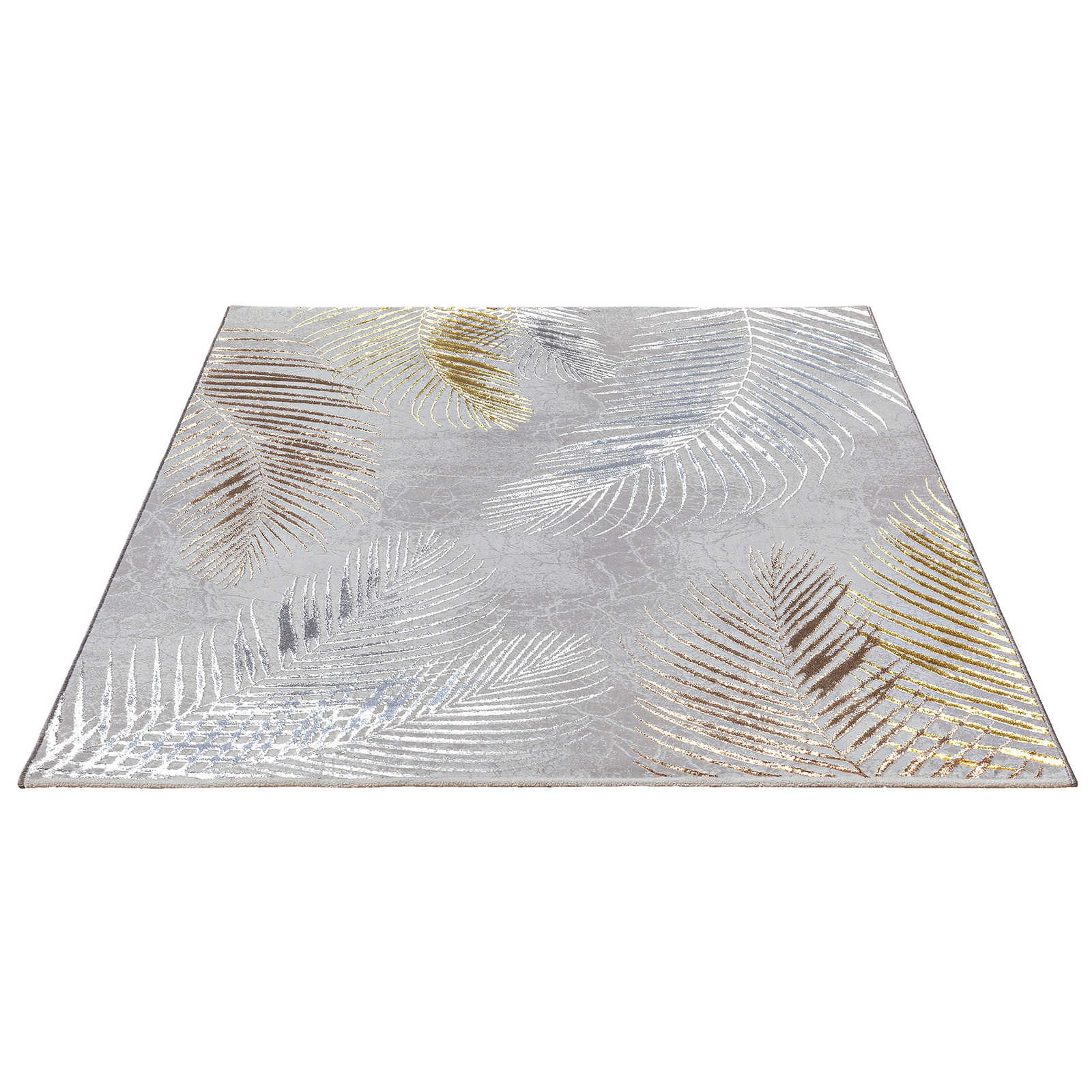 Knuffelzacht hoogpolig tapijt in grijs als loper - 340 x 240 cm
