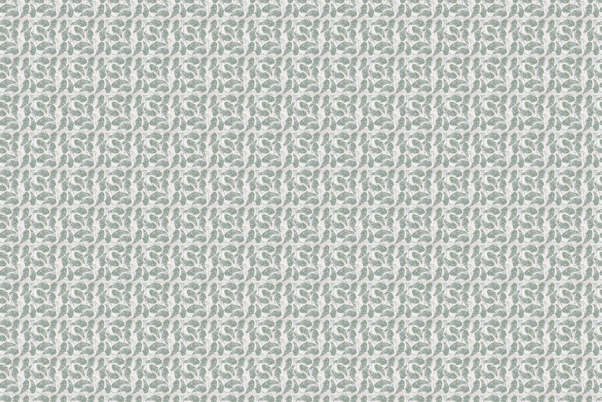             Papier peint design à motifs floraux gris et verts sur intissé lisse mat
        