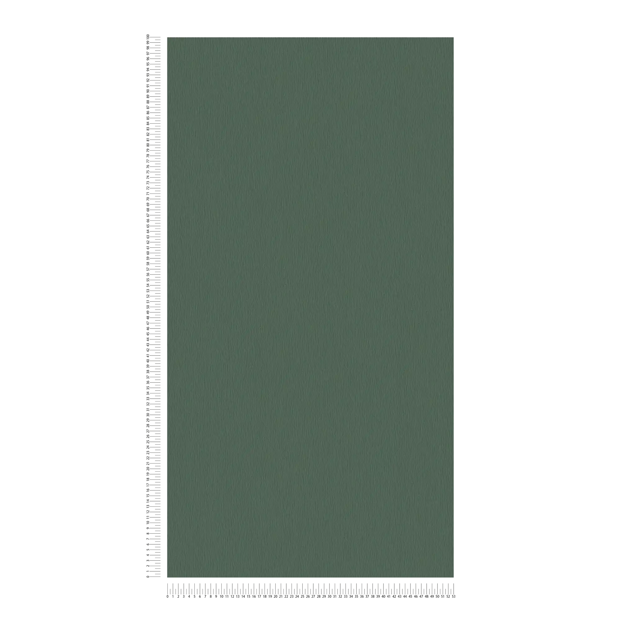             Non-woven wallpaper dark green with natural tone-on-tone texture pattern
        