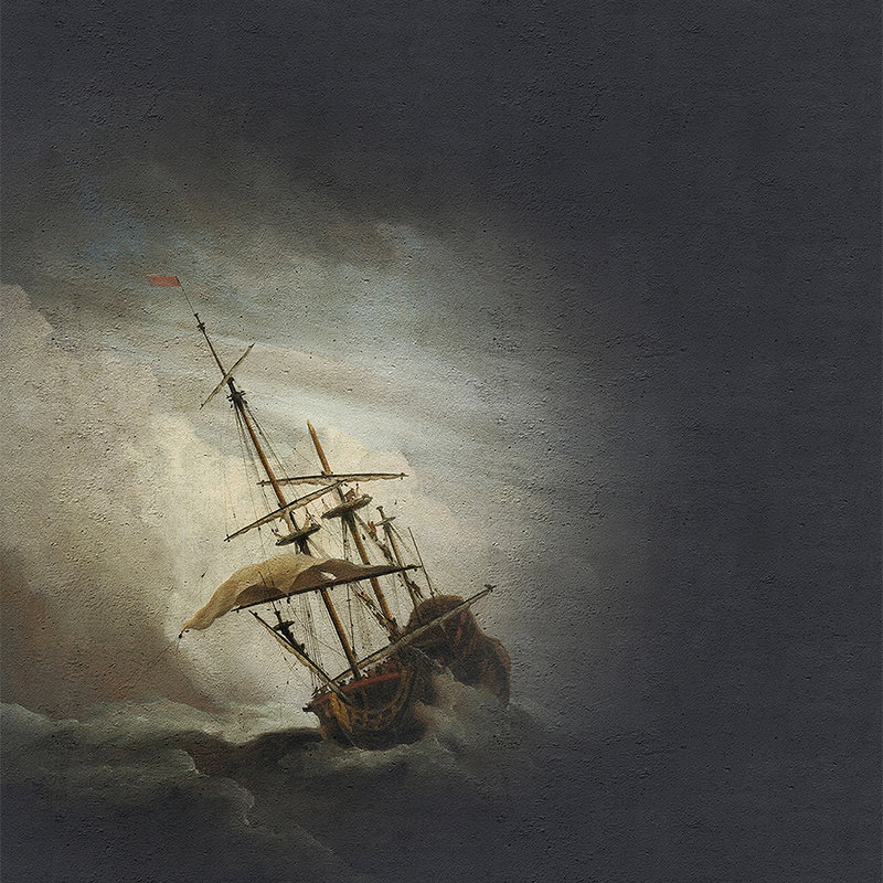         Photo wallpaper Olpainting Ship at sea - Blue, White
    