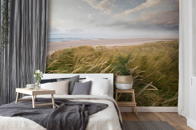             Dune di Sylt - Spiaggia con cielo nuvoloso Wallpaper
        