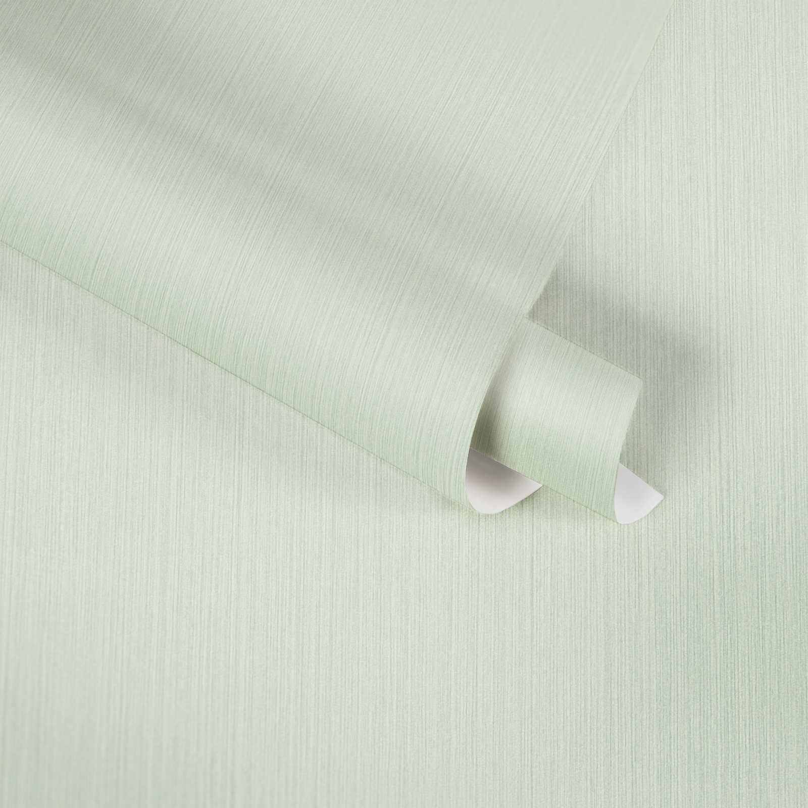             Effen behangpapier lichtgroen met gevlekt textieleffect van MICHALSKY
        