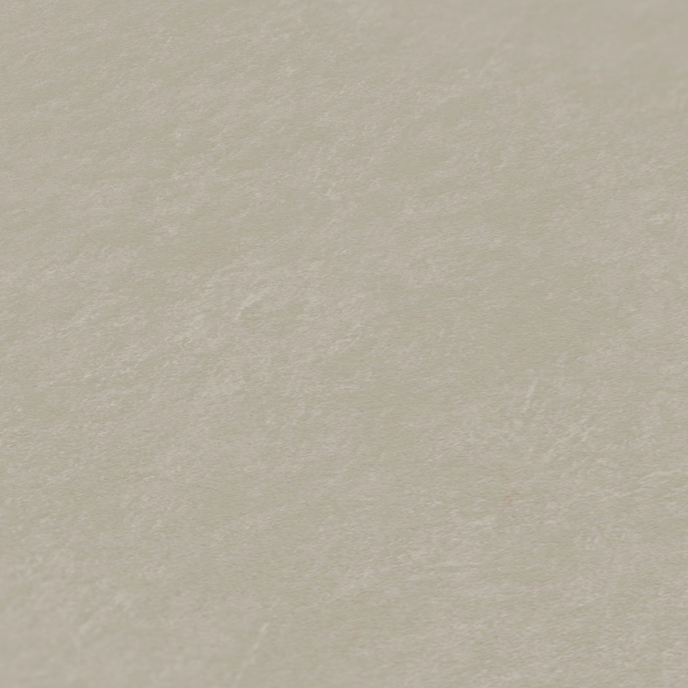             Papel pintado monocromo gris-beige con diseño de estructura
        
