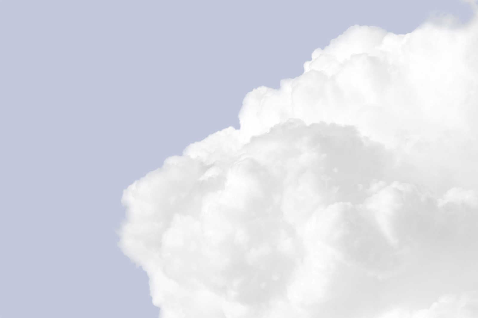             Toile avec nuages blancs dans un ciel bleu clair - 0,90 m x 0,60 m
        
