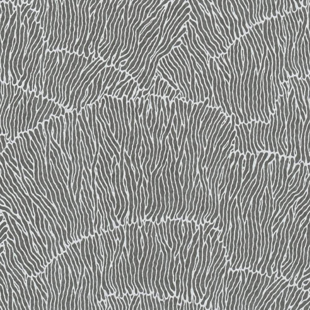             Abstract Wallpaper With Line Pattern - Silver, Black, Metallic
        
