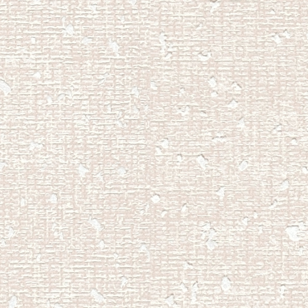             Wallpaper with textile structure and metallic accent - cream, metallic
        