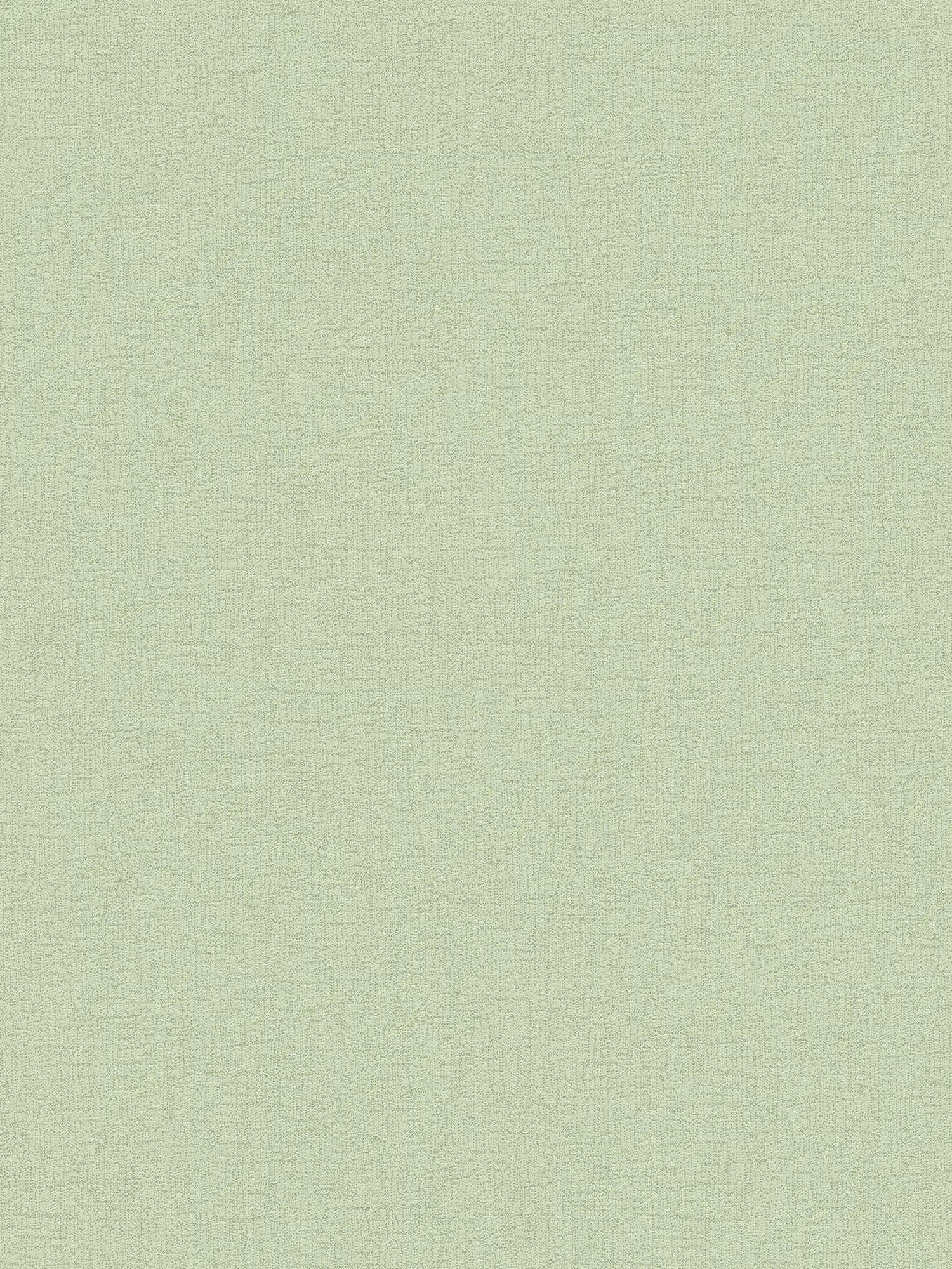 Non-woven wallpaper with fine linen structure - green
