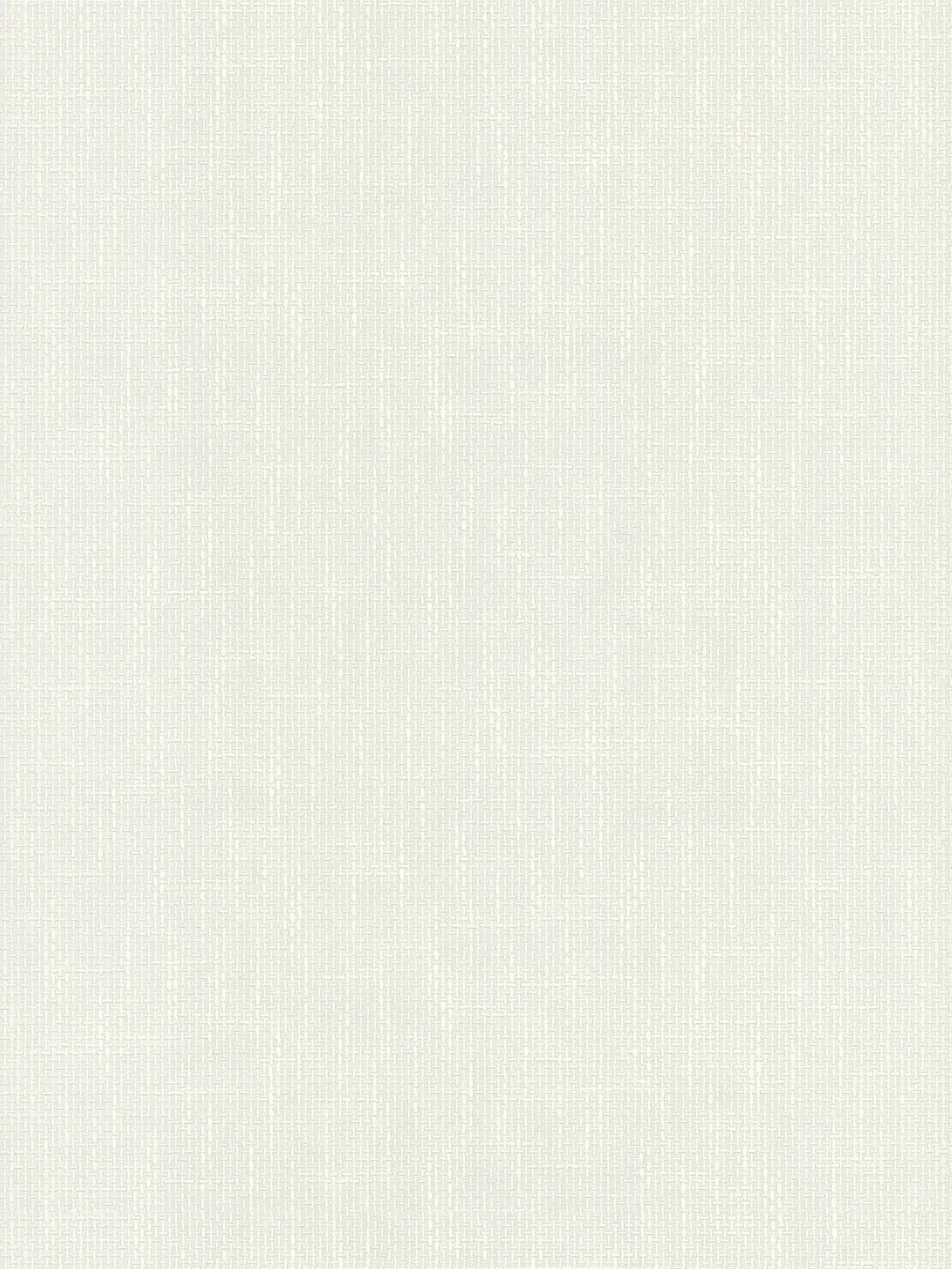 Papier peint profilé avec structure tissée imitation lin - Blanc
