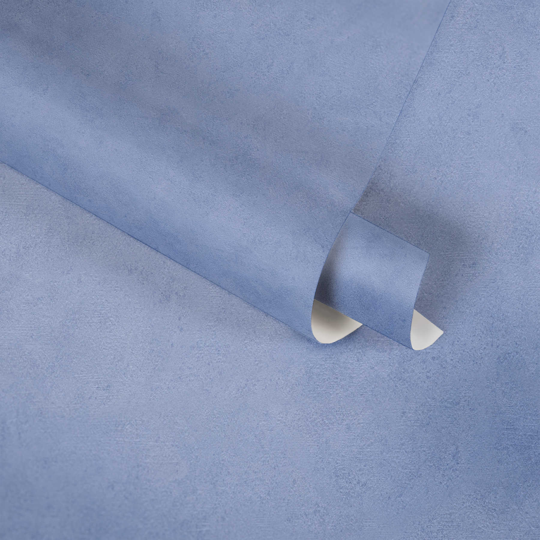             Papier peint bleu avec hachures & motifs structurés - Bleu
        