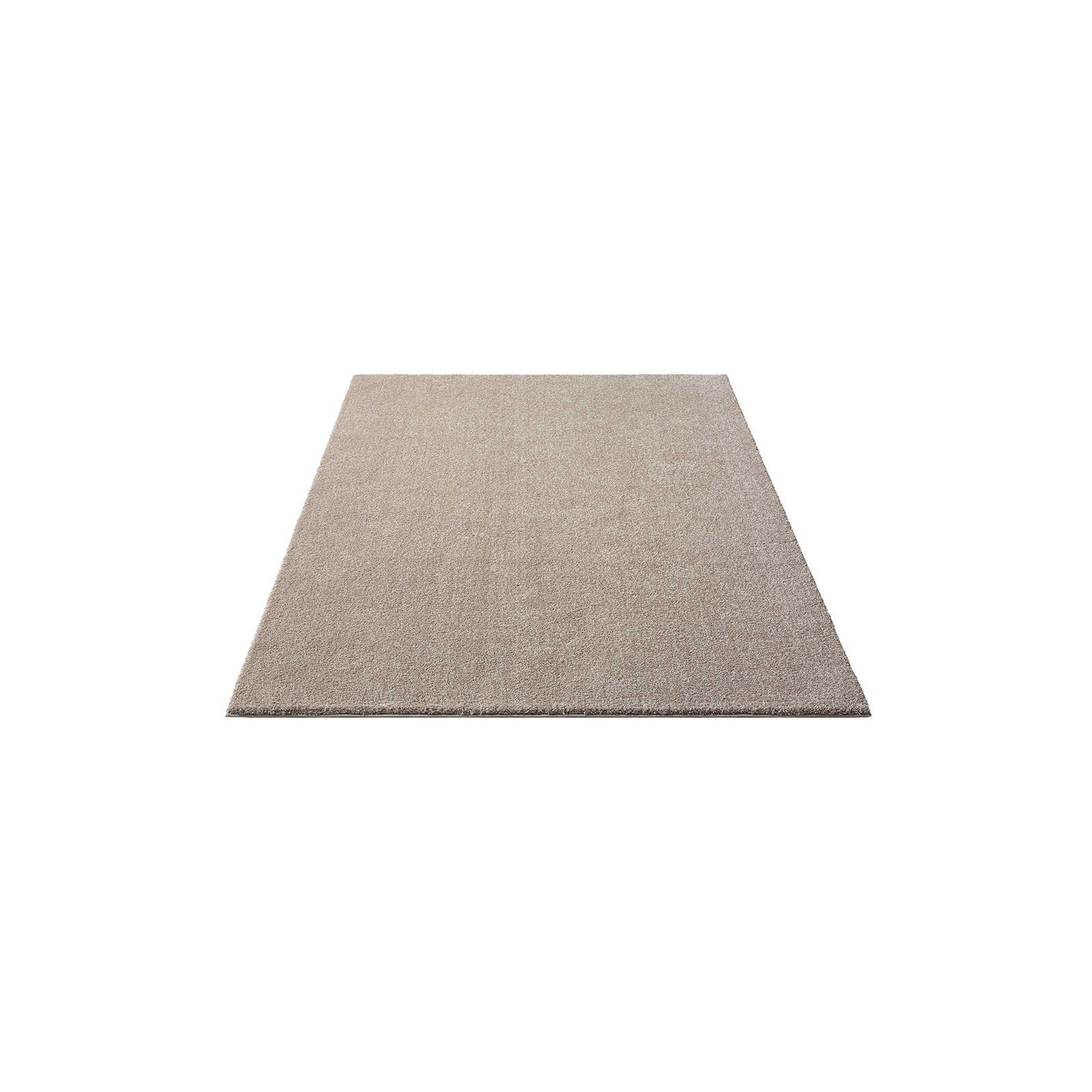Soft short pile carpet in beige - 170 x 120 cm
