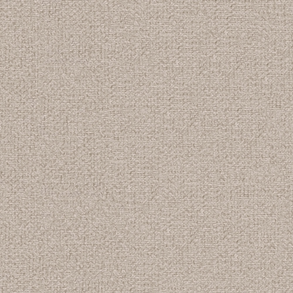             Plain wallpaper with linen look PVC-free - brown, beige
        