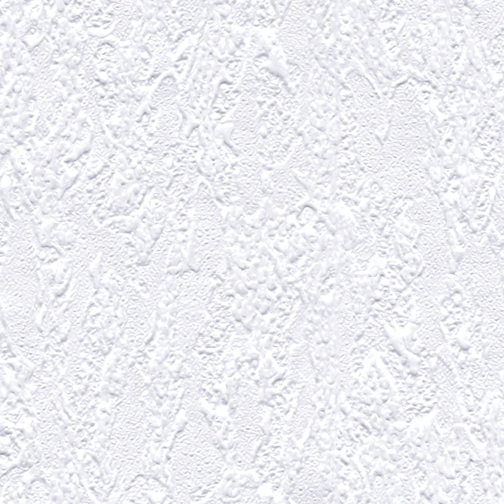             Wit papierbehang met structuureffect in gipslook
        
