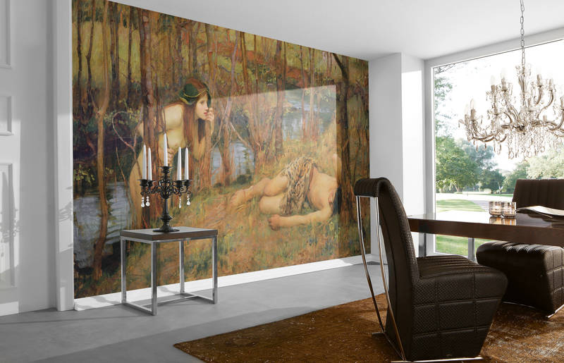             Papier peint panoramique "La Naïade" de John William Waterhouse
        