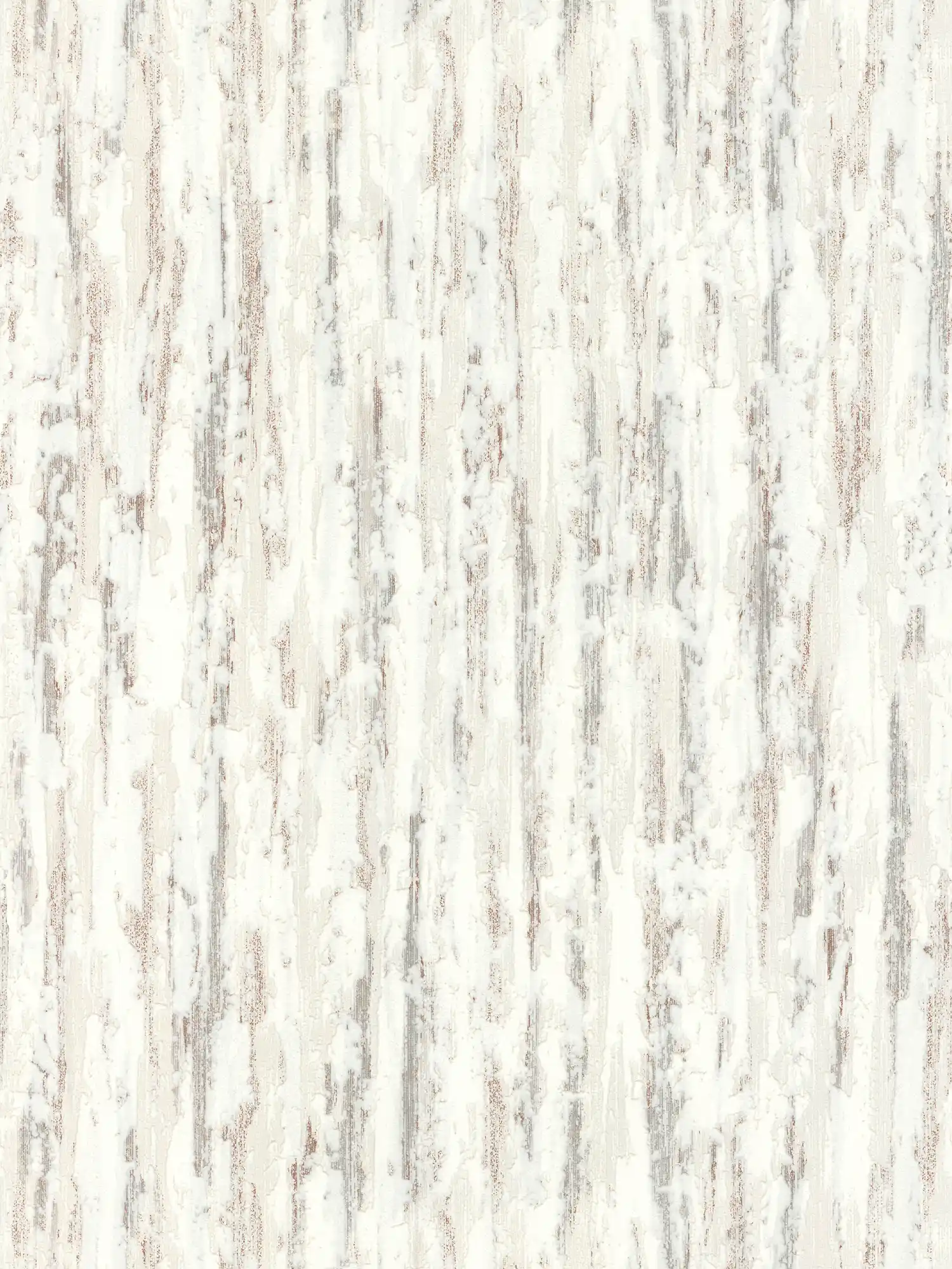 Papel pintado melange con estructura de yeso y toques grises - beige, marrón, blanco
