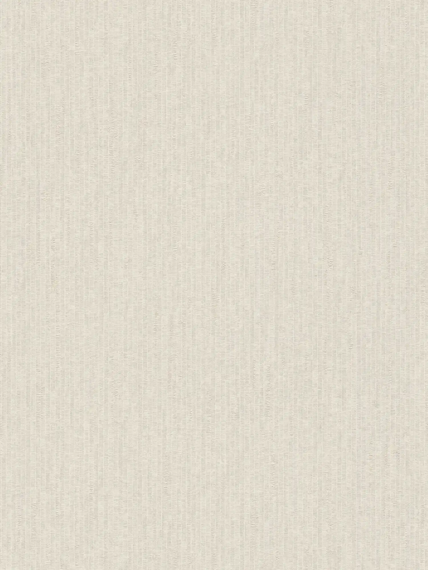Cream white wallpaper with shimmer effect and textile look - white
