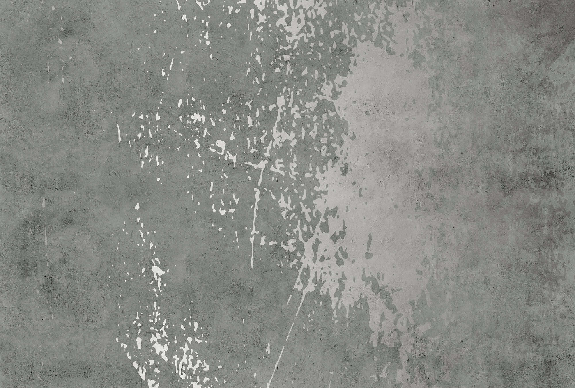             Vintage Wall 3 - Papier peint gris imitation plâtre Design Used Look
        