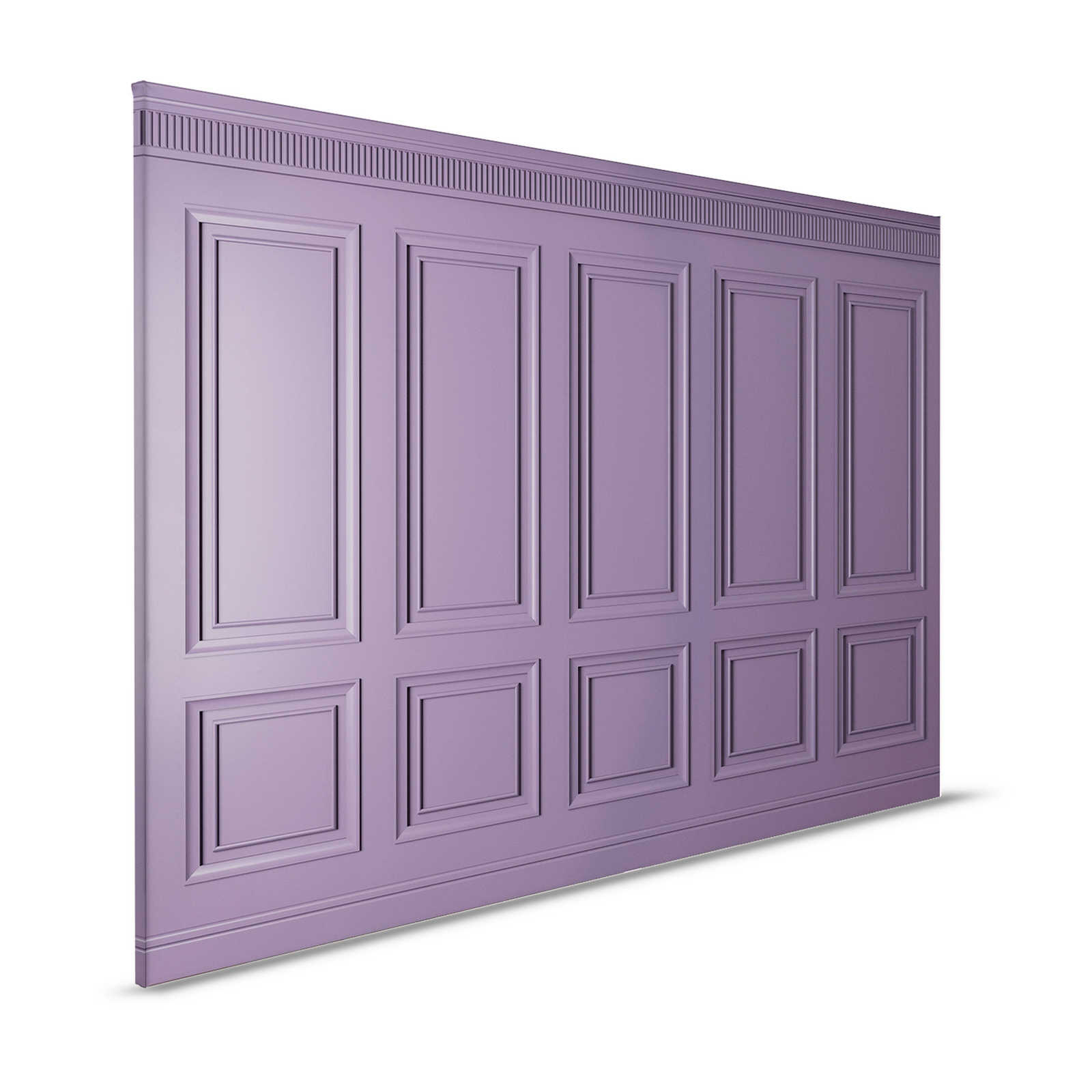 Kensington 3 - 3D toile lambris bois violet foncé, violet - 1,20 m x 0,80 m
