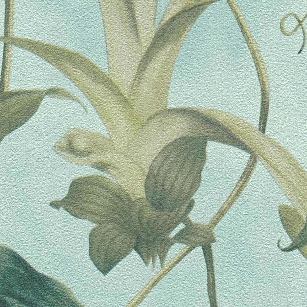             Papier peint intissé Fleurs tropicales de MICHALSKY - vert, bleu
        