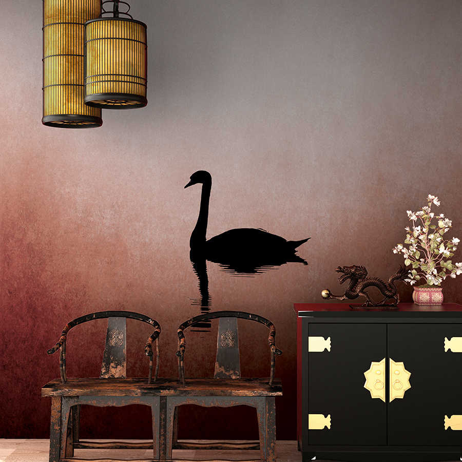         Photo wallpaper swan & lake in minimalist style
    