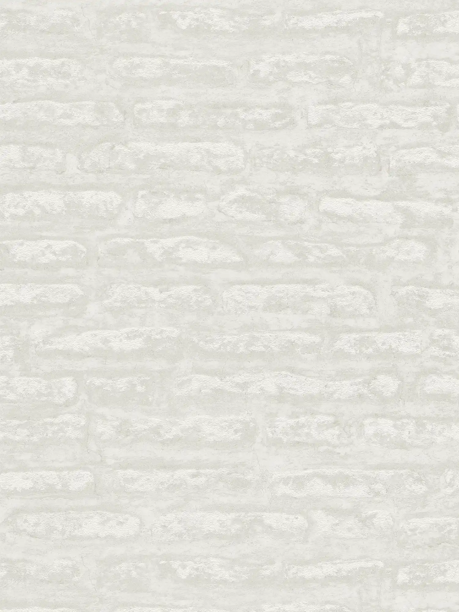 Abstract plaster optics wallpaper in matt - white, light grey
