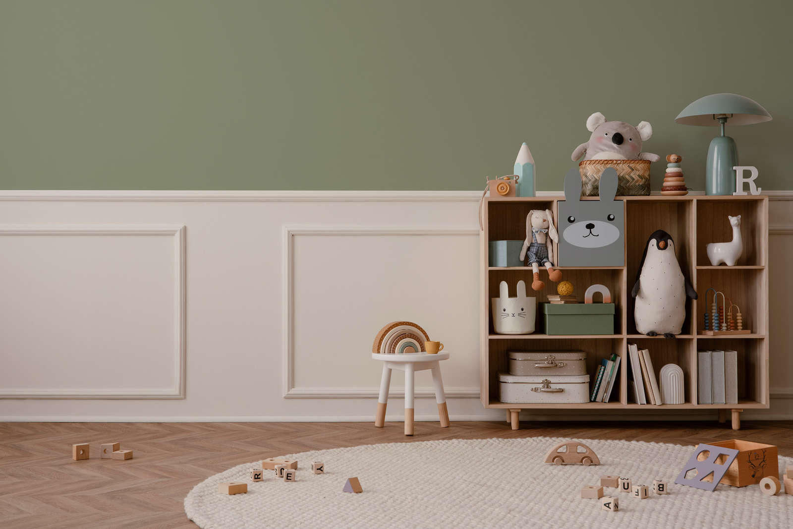             Premium Wall Paint Earthy Olive Green »Gorgeous Green« NW502 – 1 litre
        
