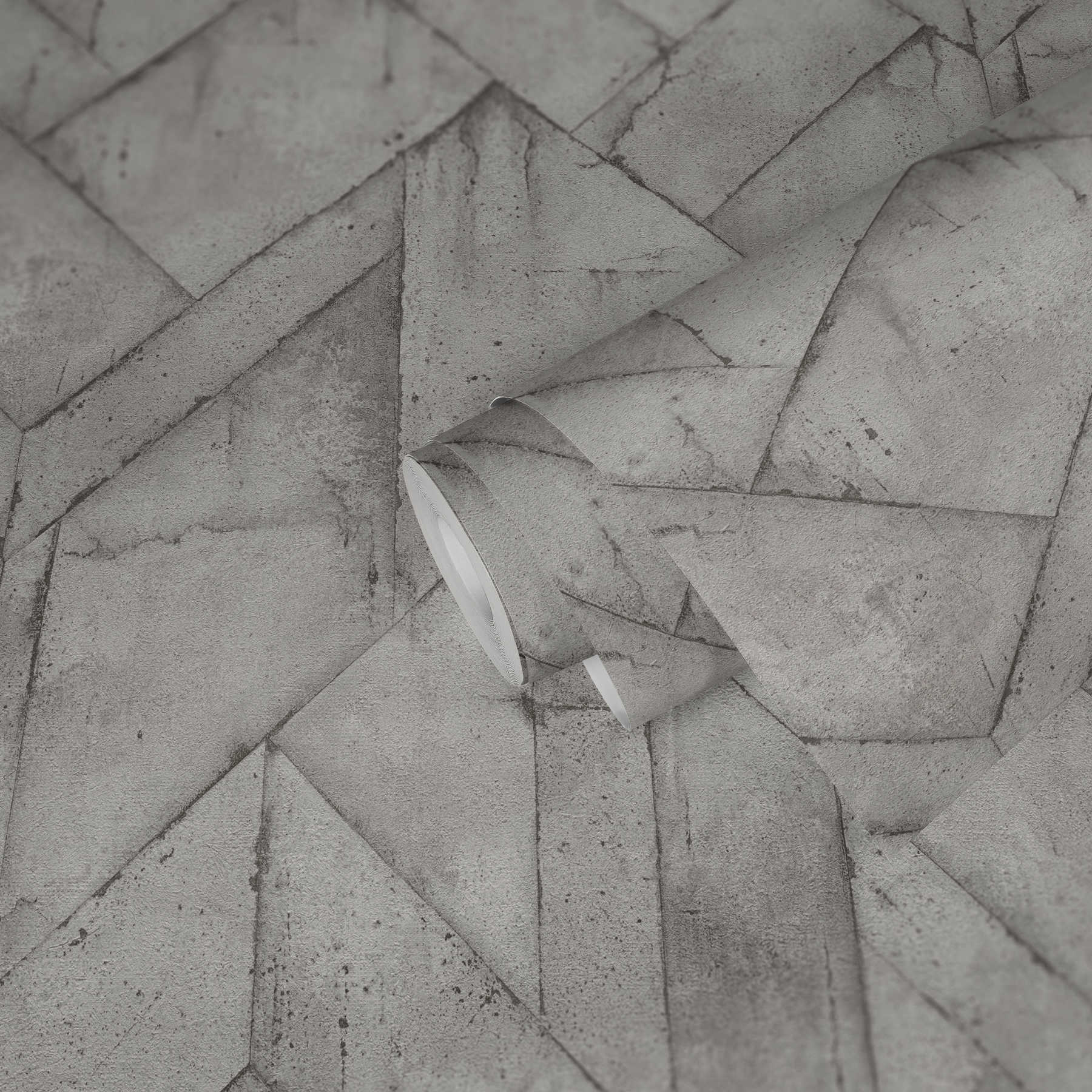            Piastrelle di carta da parati in cemento, aspetto usato - grigio, bianco, antracite
        