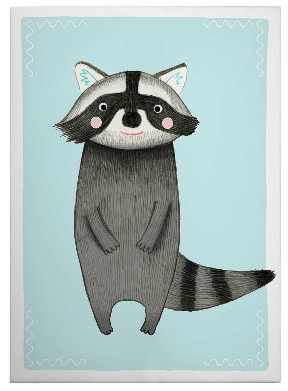             Canvas print raccoon for children by Loske
        