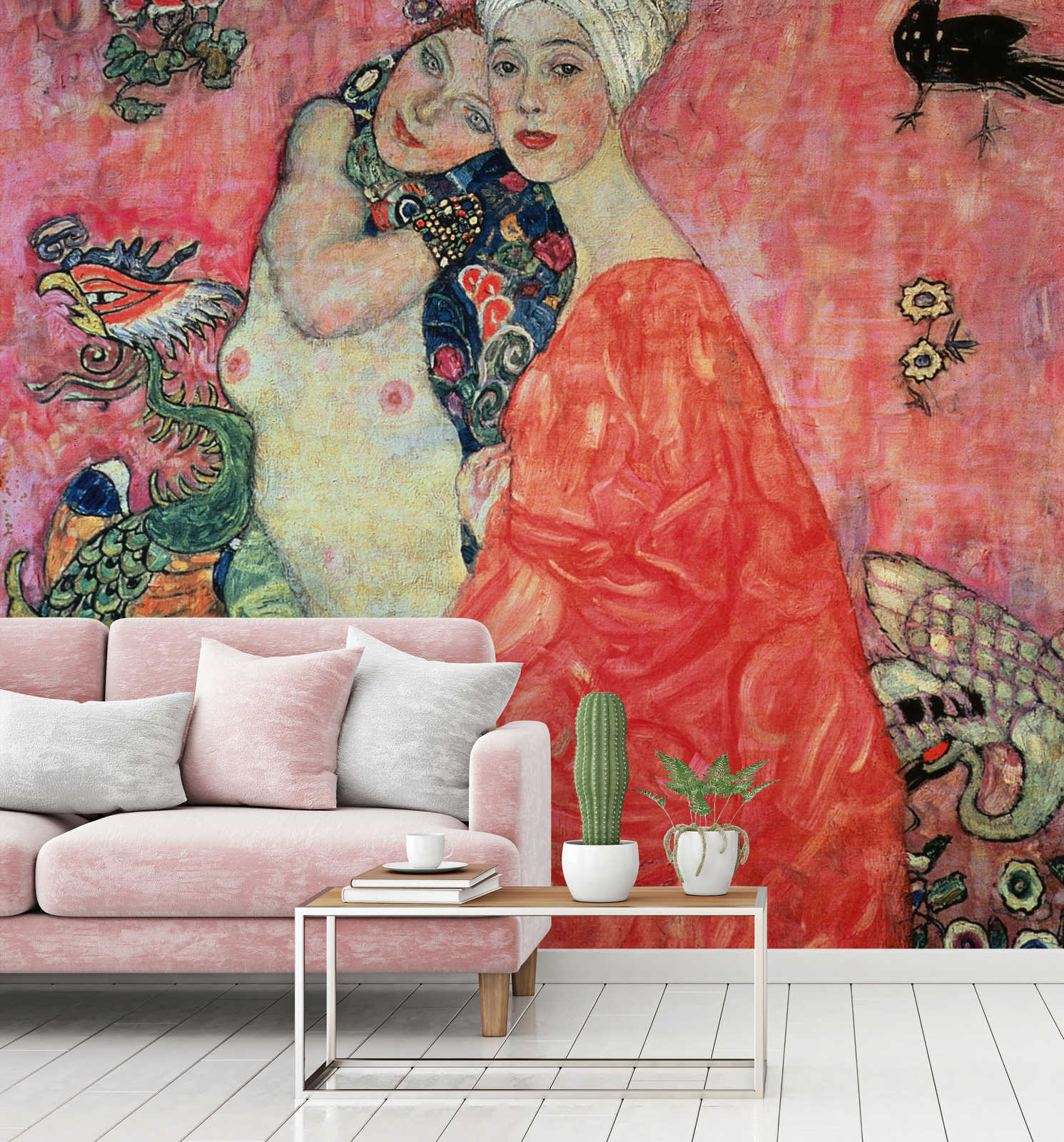             Mural "Las novias" de Gustav Klimt
        