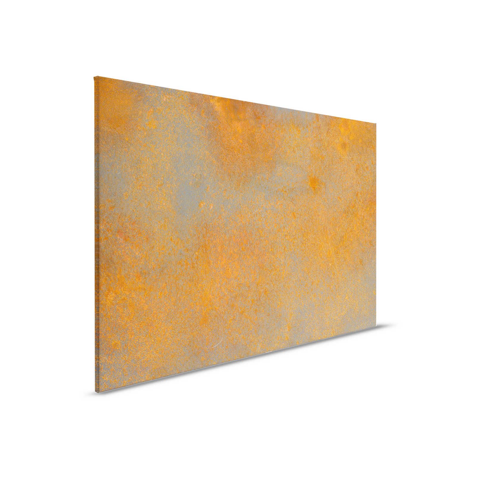         Rust Optics Canvas Painting Orange Brown with Used Look - 0.90 m x 0.60 m
    