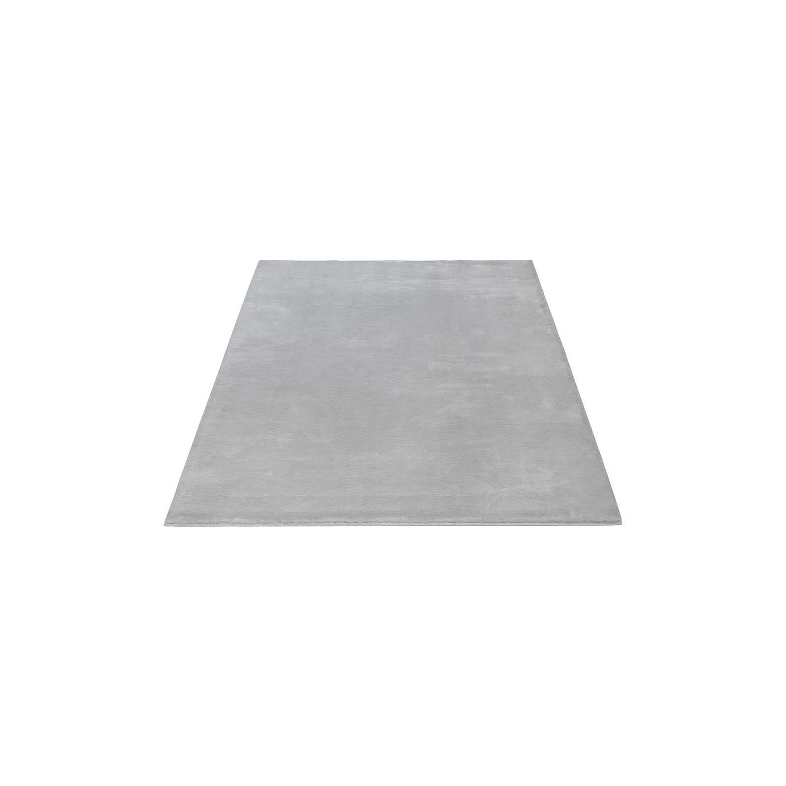 Cosy high pile carpet in soft grey - 170 x 120 cm
