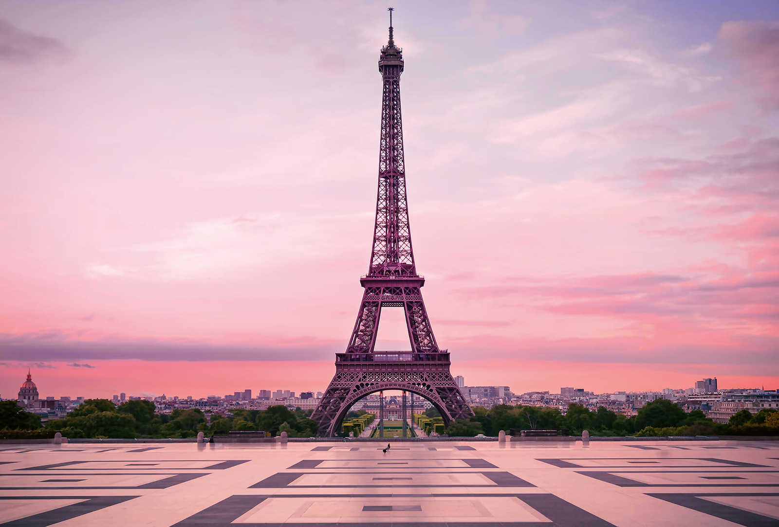         Photo wallpaper Eiffel Tower Paris at sunset
    