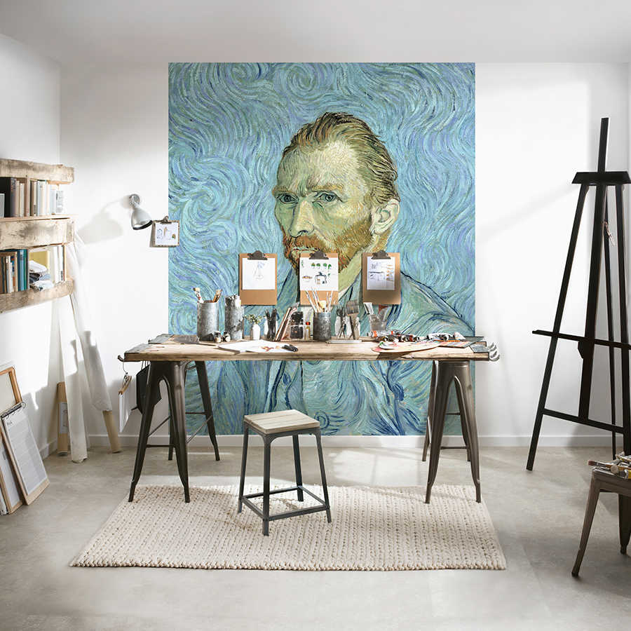 Zelfportret" muurschildering door Vincent van Gogh
