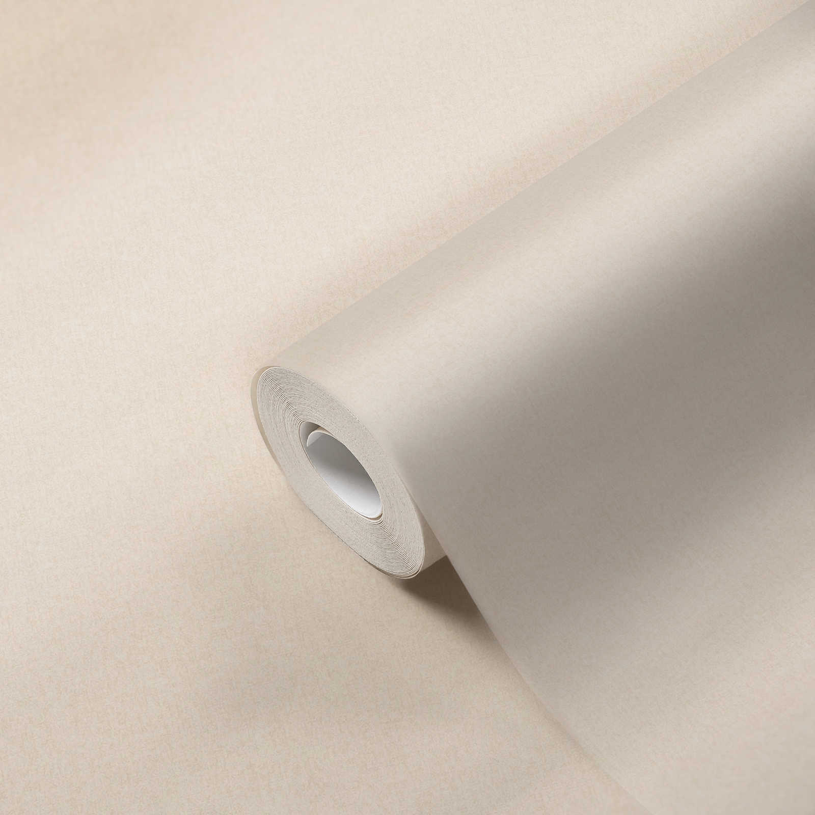             Discreet plain wallpaper with fine structure - cream
        