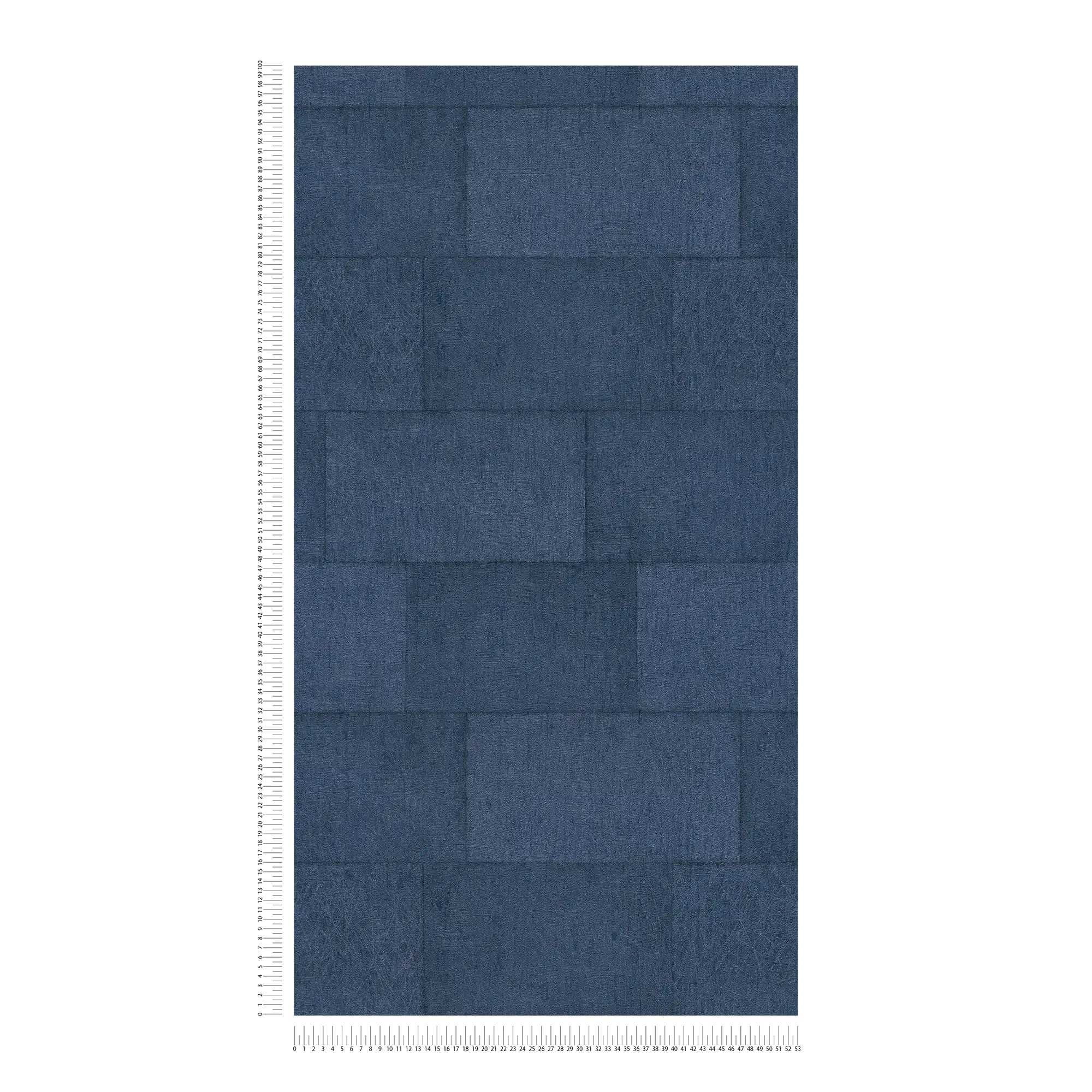             Carta da parati Stone blu scuro con effetto lucido - blu
        