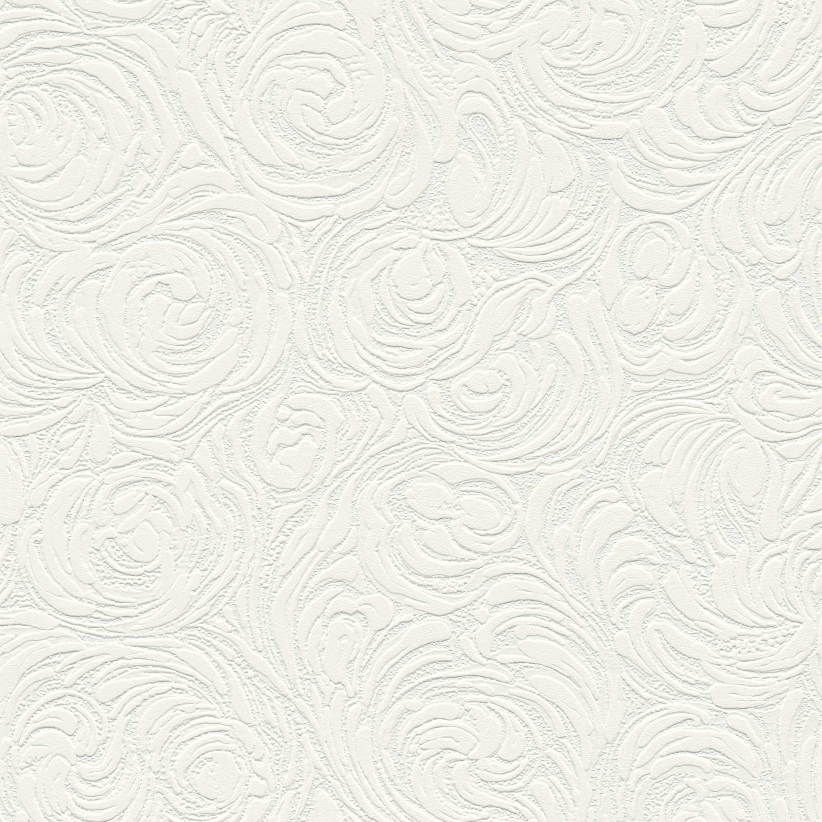 Textured wallpaper natural design and 3D effect - white
