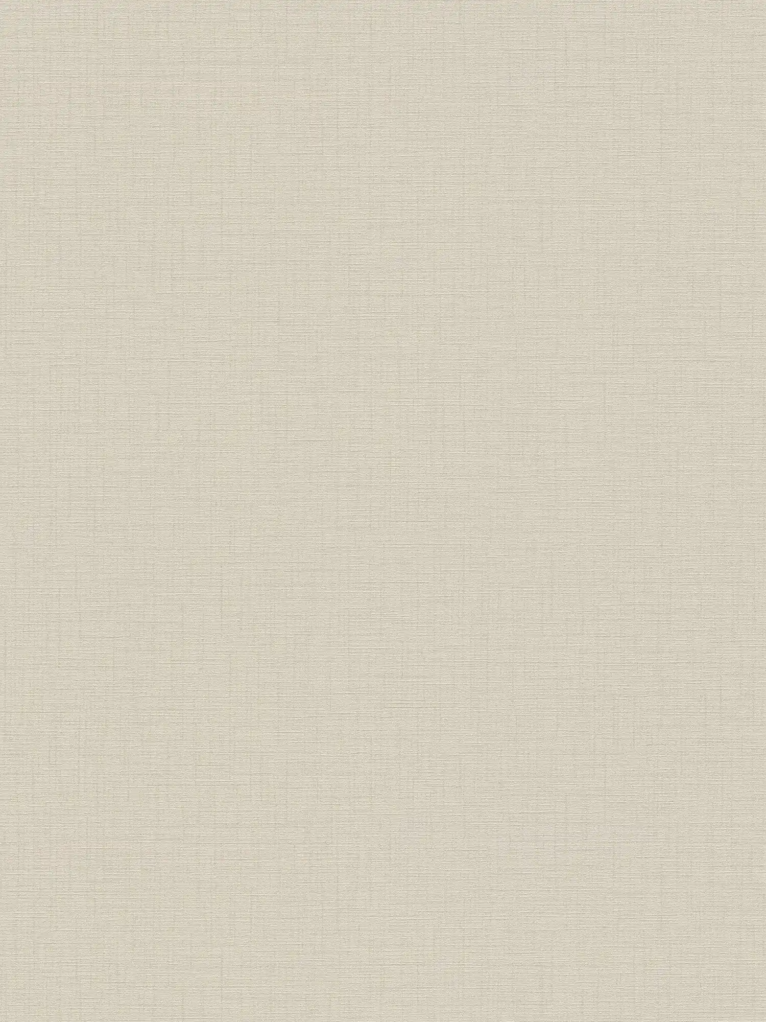 Carta da parati tinta unita beige con struttura tessile - grigio
