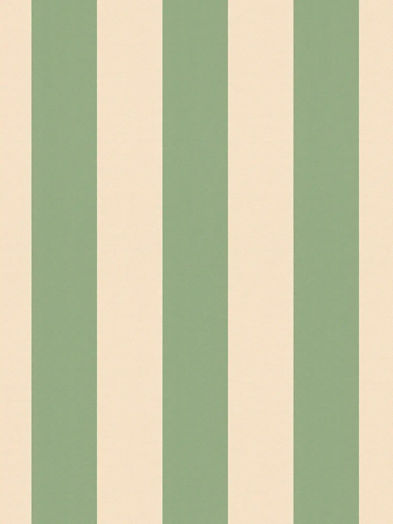 Papier peint intissé à rayures et structure légère - beige, vert
