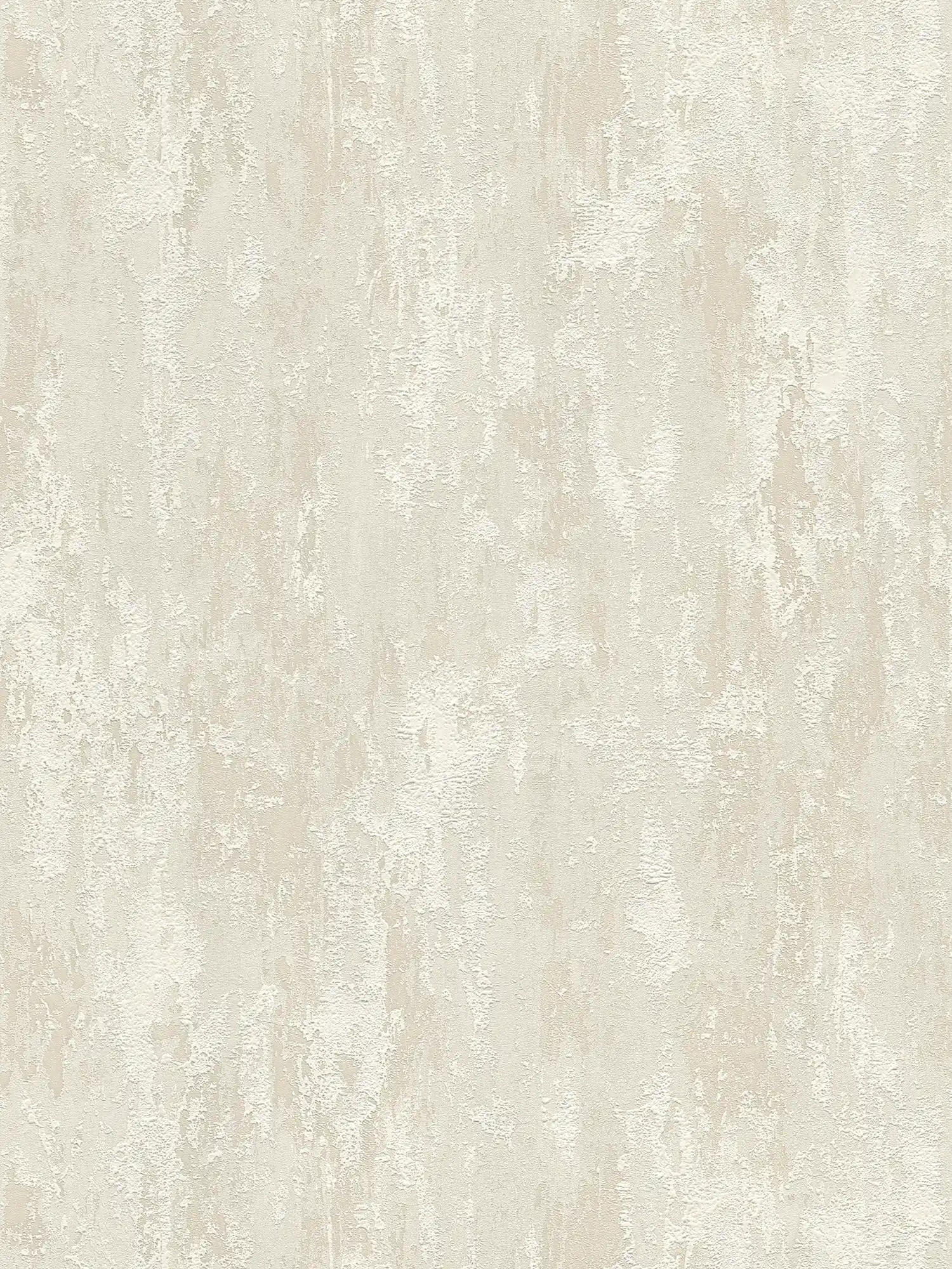 Papel pintado de textura rústica con aspecto de yeso - beige, crema, dorado
