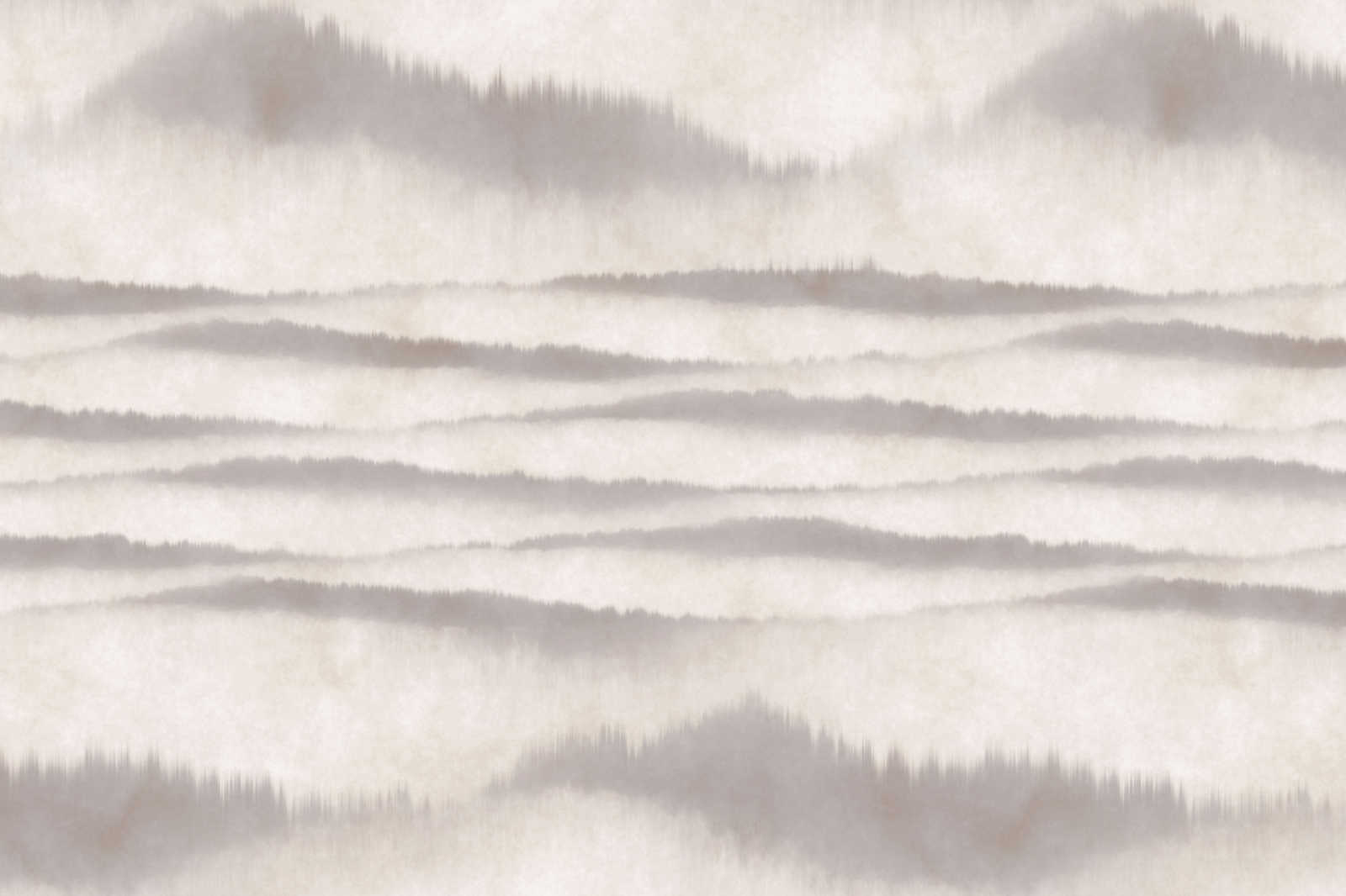             Tela dipinta con motivo astratto onde | bianco, grigio - 0,90 m x 0,60 m
        