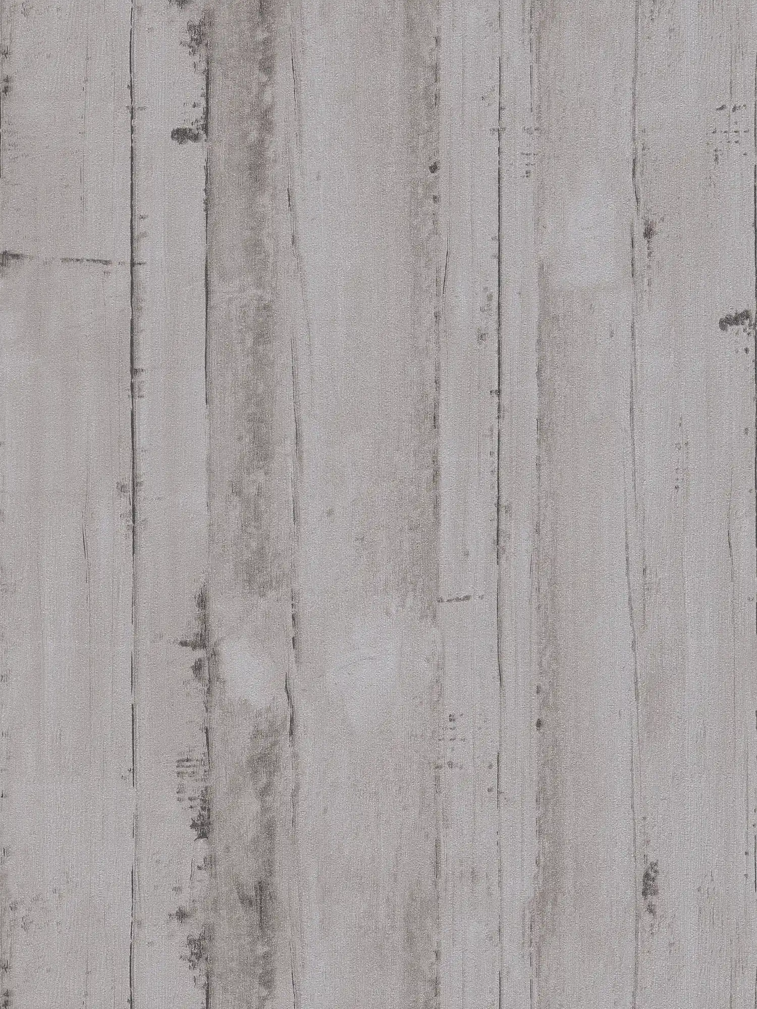 Non-woven wallpaper with wood look PVC-free - grey
